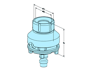 ER-035297－コレットチャックホルダー ø 72 mm 1 個